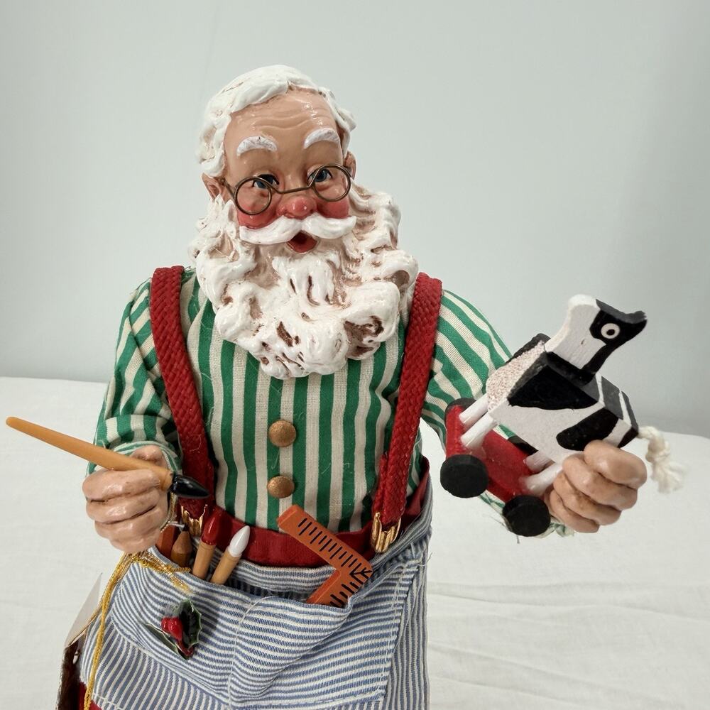 Vintage Possible Dreams Clothtique Santa Claus Figurine "Finishing Touch" 713121 - Picture 2 of 10